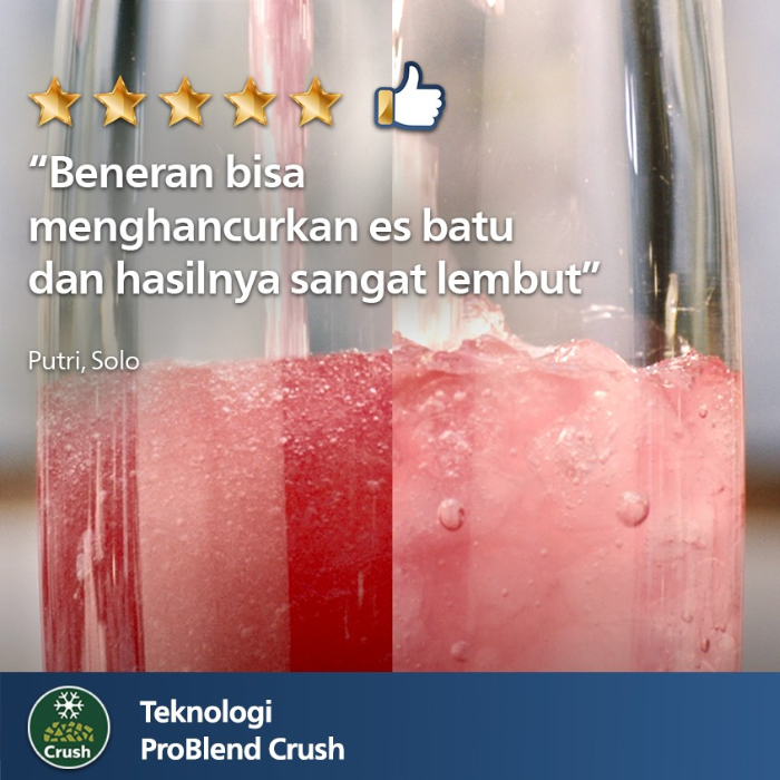 Philips Blender - HR2221/40 - Merah